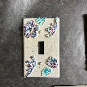 Custom Floral Decorative Light Switch Cover